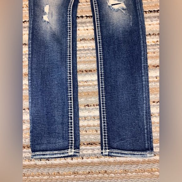 Rock Revival Karah Easy Skinny Jeans size 28 x 32 Bling Distressed - Picture 2 of 16